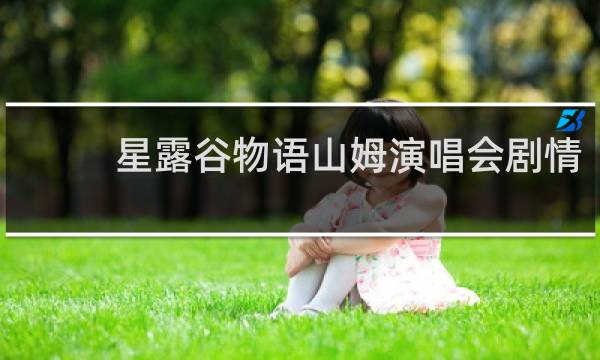 星露谷物语山姆演唱会剧情