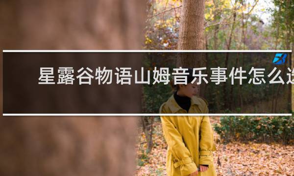 星露谷物语山姆音乐事件怎么选