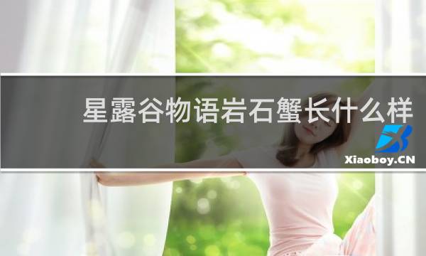 星露谷物语岩石蟹长什么样