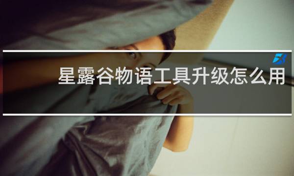 星露谷物语工具升级怎么用