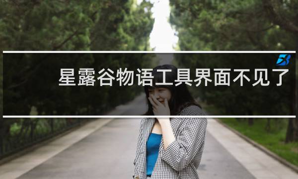 星露谷物语工具界面不见了