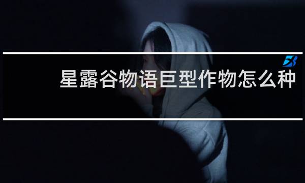 星露谷物语巨型作物怎么种