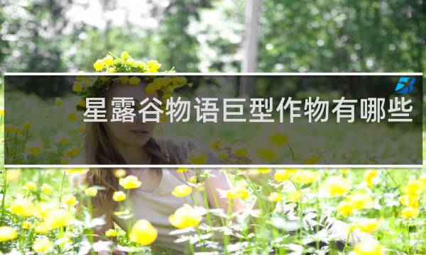 星露谷物语巨型作物有哪些