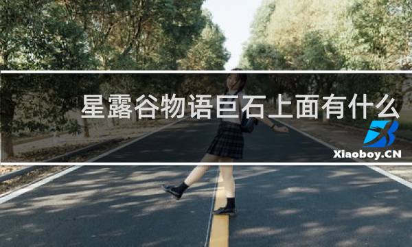 星露谷物语巨石上面有什么
