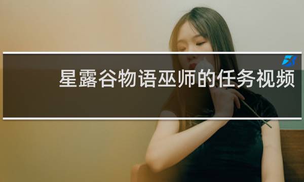 星露谷物语巫师的任务视频