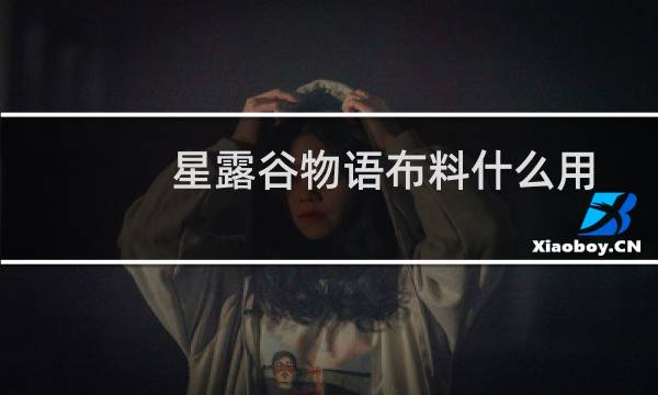 星露谷物语布料什么用