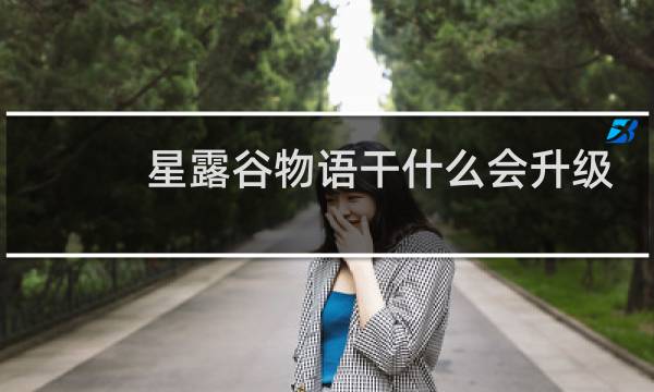 星露谷物语干什么会升级