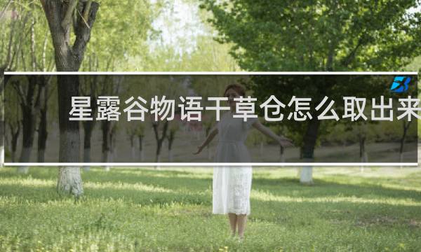 星露谷物语干草仓怎么取出来