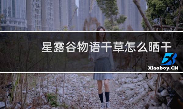 星露谷物语干草怎么晒干