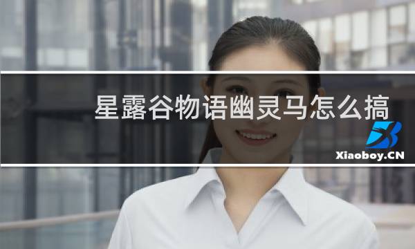 星露谷物语幽灵马怎么搞
