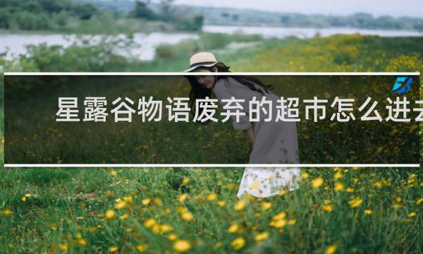 星露谷物语废弃的超市怎么进去