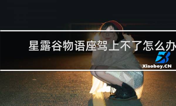 星露谷物语座驾上不了怎么办