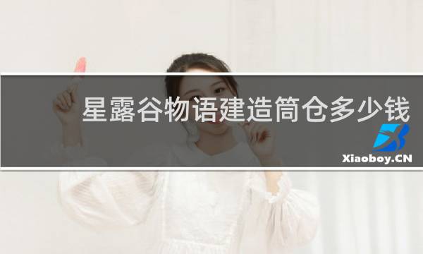 星露谷物语建造筒仓多少钱