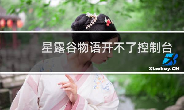 星露谷物语开不了控制台