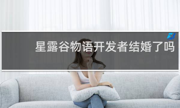 星露谷物语开发者结婚了吗