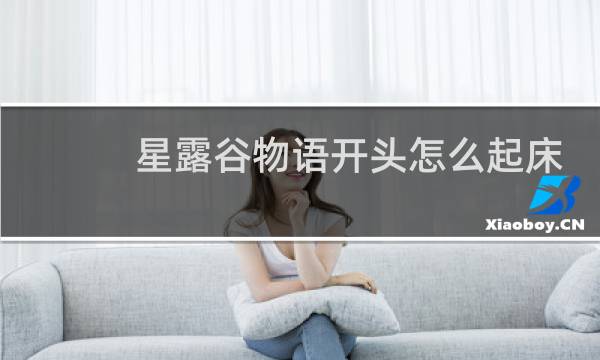星露谷物语开头怎么起床