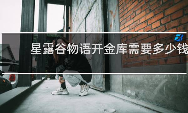 星露谷物语开金库需要多少钱