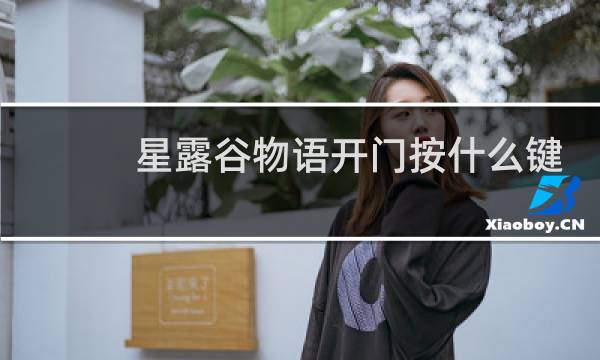 星露谷物语开门按什么键