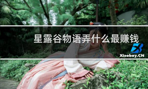 星露谷物语弄什么最赚钱