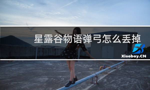 星露谷物语弹弓怎么丢掉