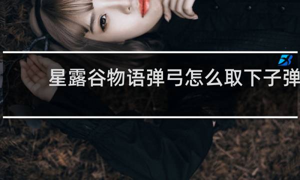 星露谷物语弹弓怎么取下子弹