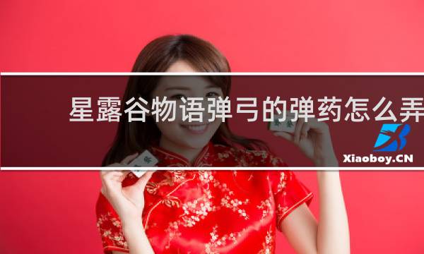 星露谷物语弹弓的弹药怎么弄