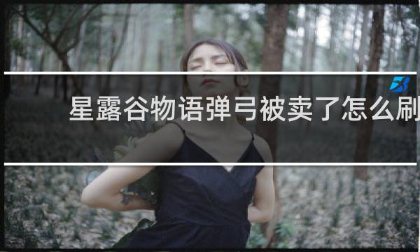 星露谷物语弹弓被卖了怎么刷