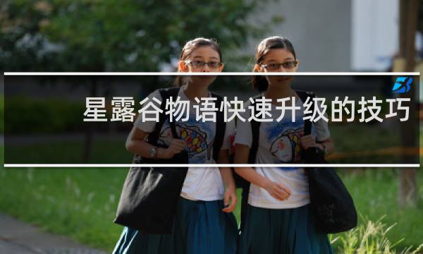 星露谷物语快速升级的技巧
