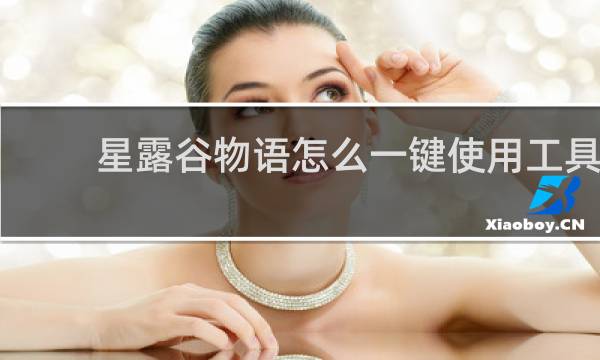 星露谷物语怎么一键使用工具