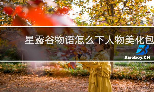星露谷物语怎么下人物美化包
