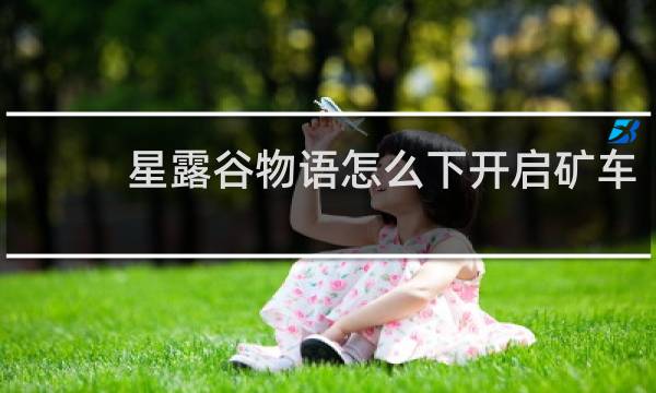 星露谷物语怎么下开启矿车