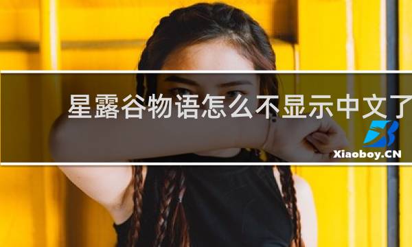 星露谷物语怎么不显示中文了