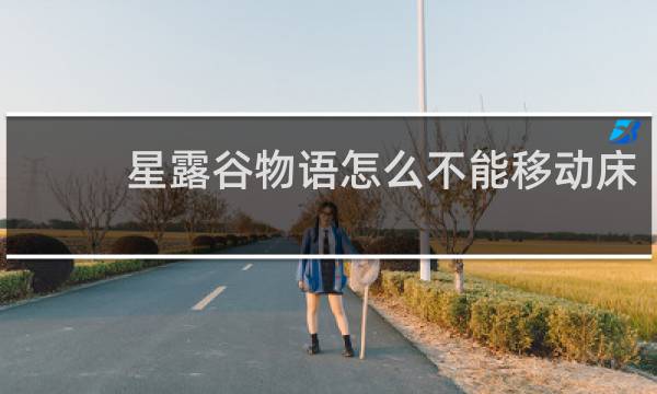 星露谷物语怎么不能移动床