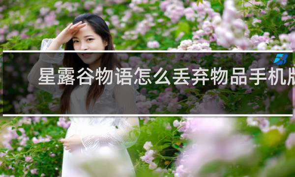 星露谷物语怎么丢弃物品手机版