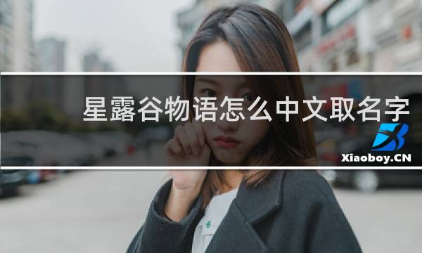 星露谷物语怎么中文取名字