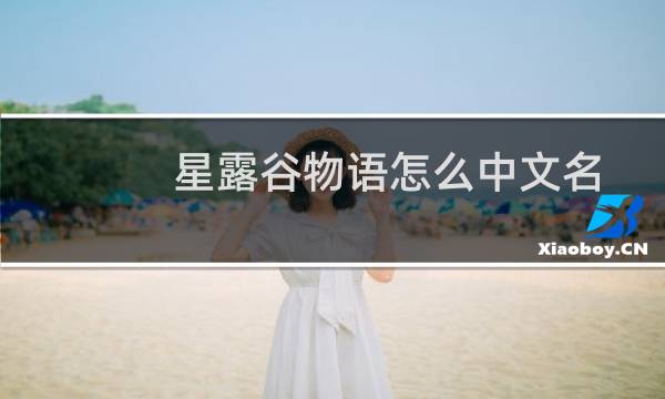 星露谷物语怎么中文名