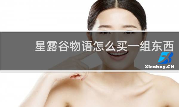 星露谷物语怎么买一组东西