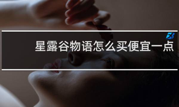 星露谷物语怎么买便宜一点