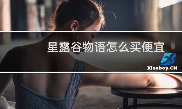 星露谷物语怎么买便宜