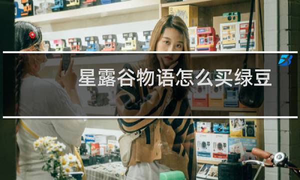 星露谷物语怎么买绿豆