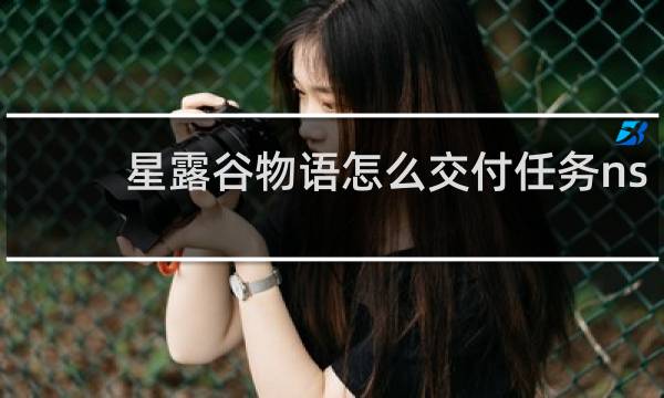 星露谷物语怎么交付任务ns