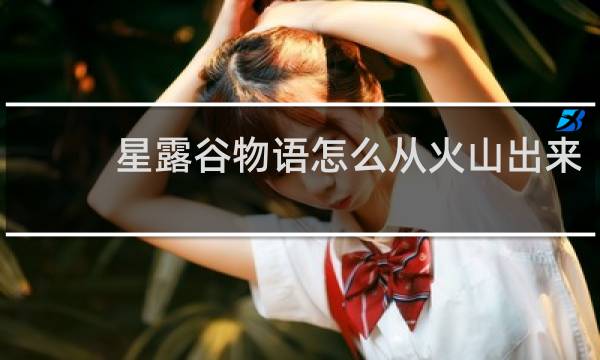 星露谷物语怎么从火山出来