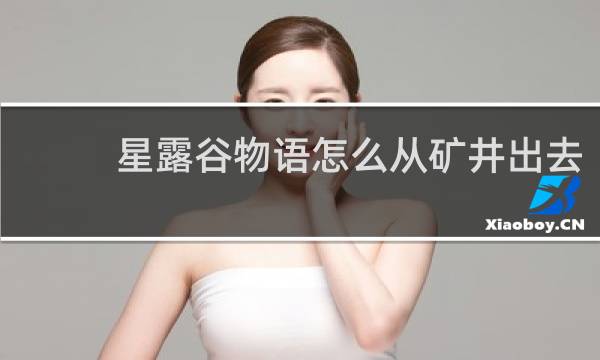 星露谷物语怎么从矿井出去