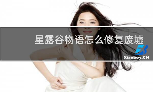 星露谷物语怎么修复废墟