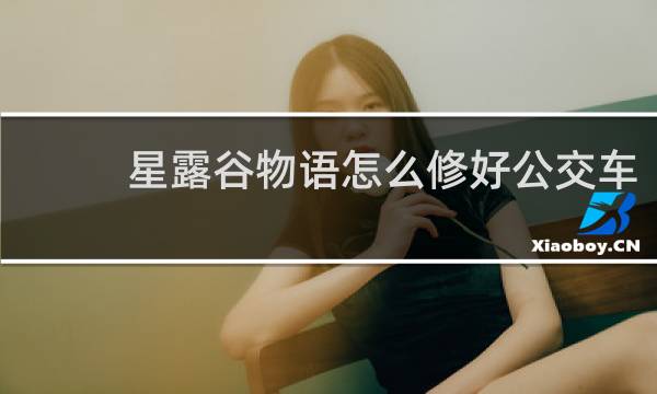 星露谷物语怎么修好公交车