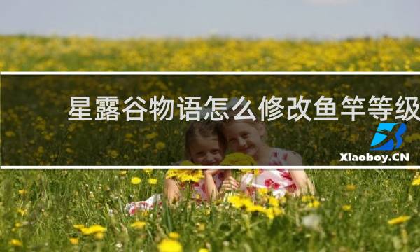 星露谷物语怎么修改鱼竿等级