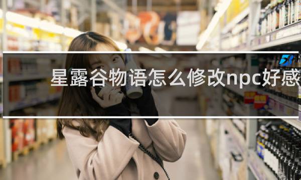 星露谷物语怎么修改npc好感