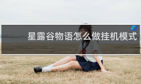 星露谷物语怎么做挂机模式