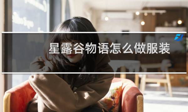 星露谷物语怎么做服装
