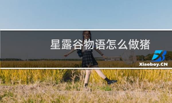 星露谷物语怎么做猪